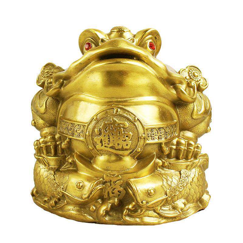 厂家现货铜金蟾 铜元宝金属工艺品 铜聚宝盆摆件仿古