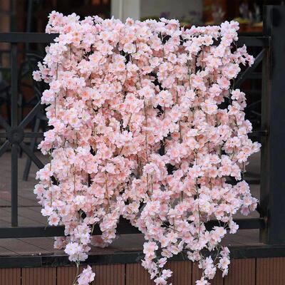 180cm Artificial Flowers Cherry Blossom Sakura Garland Weddi