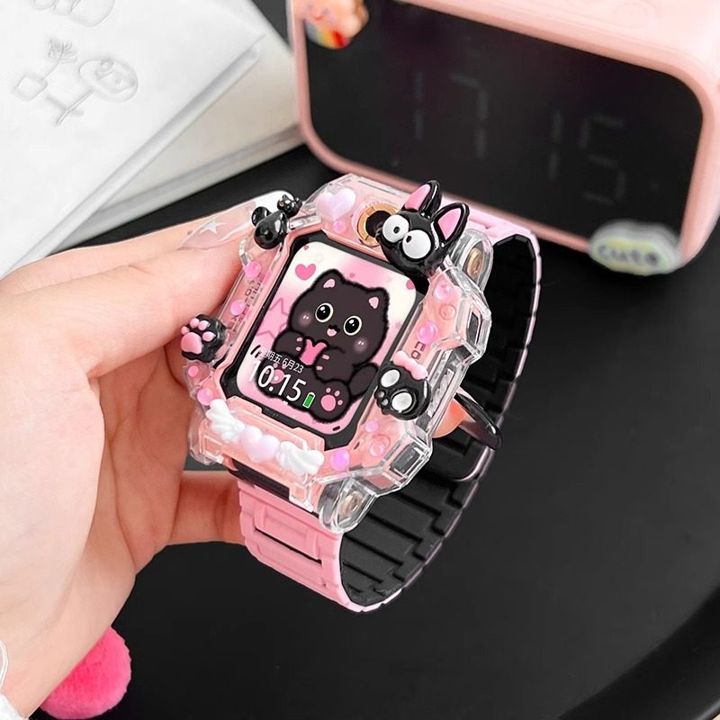 小天才少女适用电话手表表带腕带