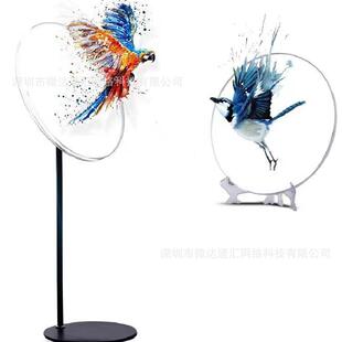 FAN 保护罩支架一体 screen风扇屏LED 3D全息广告机Advertising