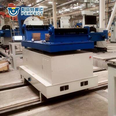 轨道平板车车间载重运输低压电动转运平车rgv自动化轨道车