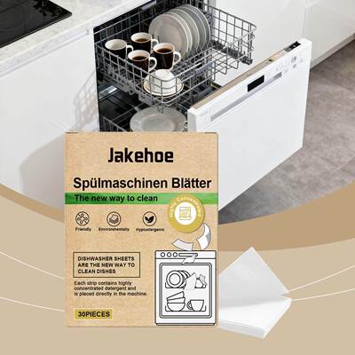 JAKEHOE Dishwasher Cleaning Tablets - All-in-One Grease and
