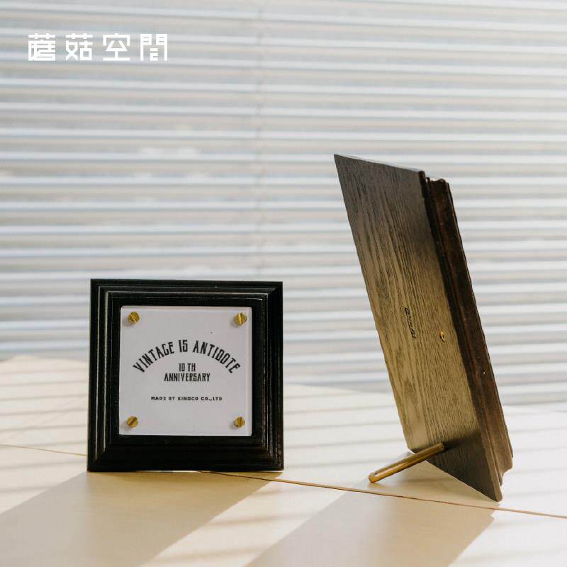 立式二维码底座展示立牌收银台扫码收款商家支付宝收钱码复古实木