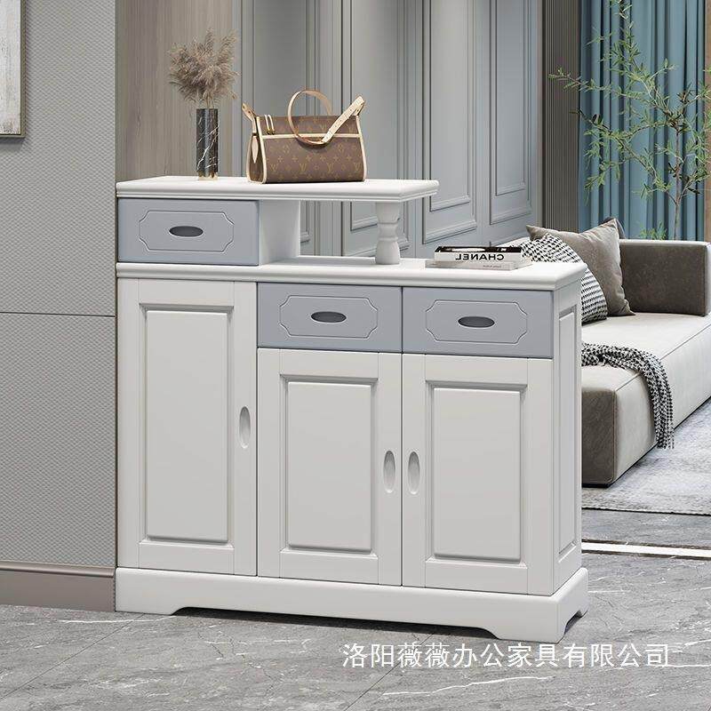 新款入RUY户门玄厅关柜对开门隔门柜双面柜实木餐客厅三断隔断柜