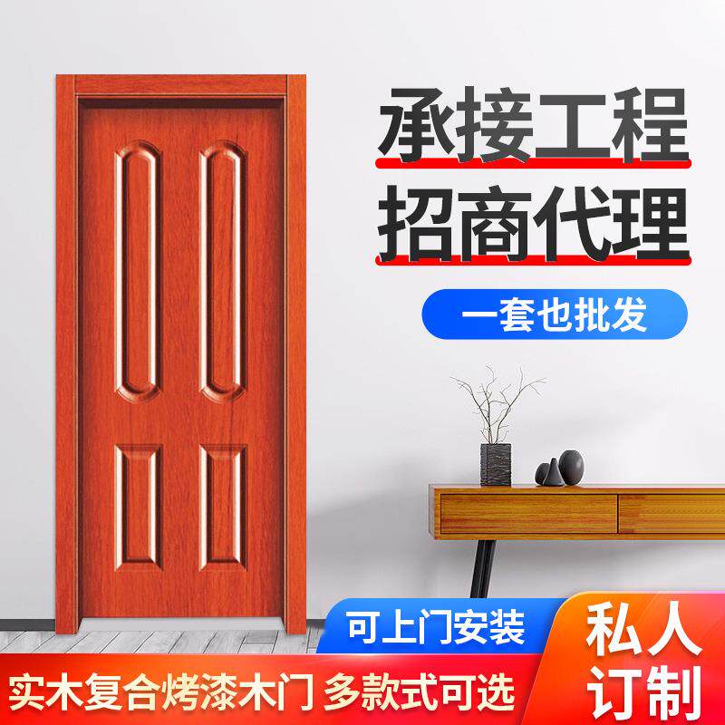 供应别墅室内隔断门 手动原木室内门 家用隔音室内门