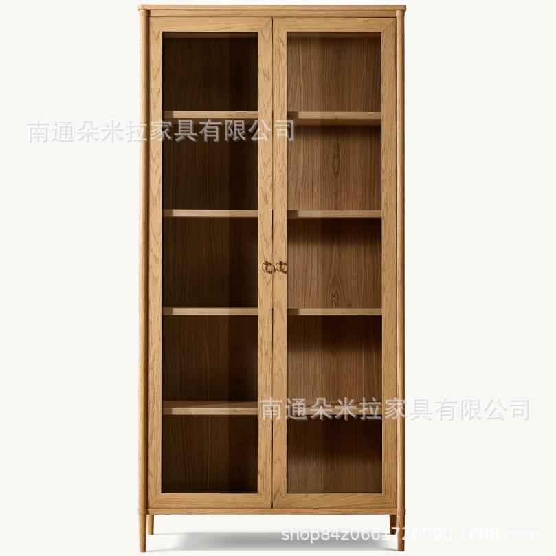 RH美式高端豪华书柜客厅餐边柜储物柜美式乡村家用书柜储物柜