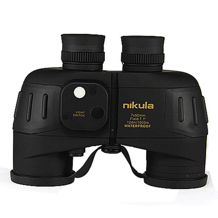NIKULA立可达望远镜 7X50防水带罗盘户外高清航海望远镜 W18