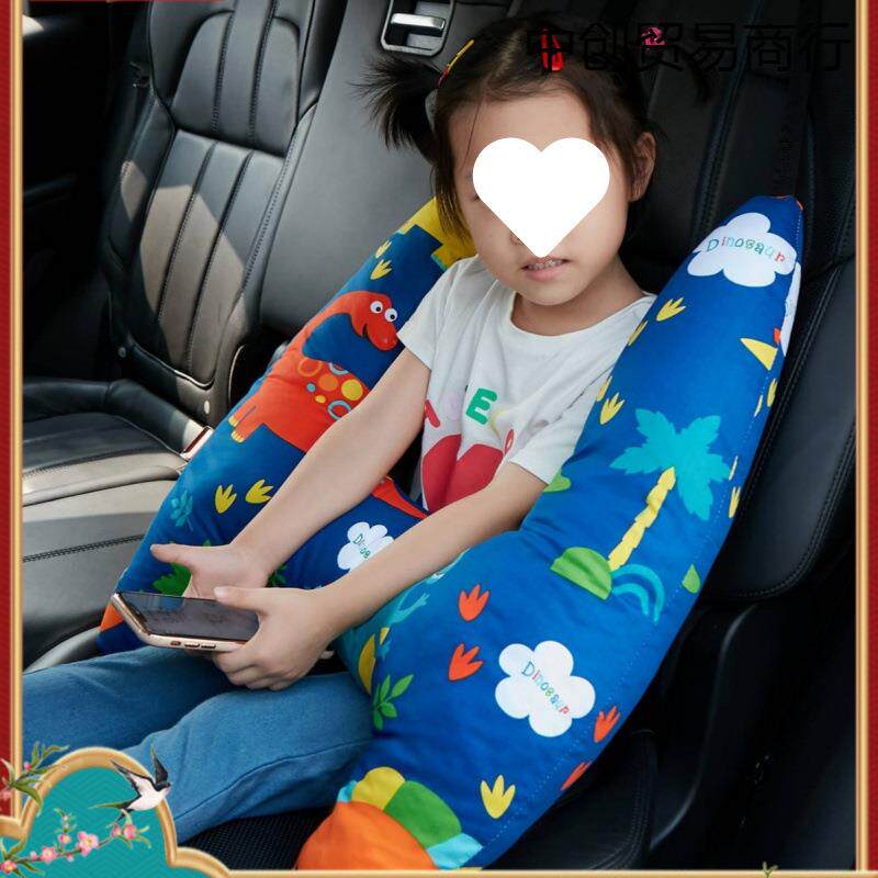 汽车抱枕被子两用儿童可爱靠枕宝宝车用安全带套车载睡觉神器厂家