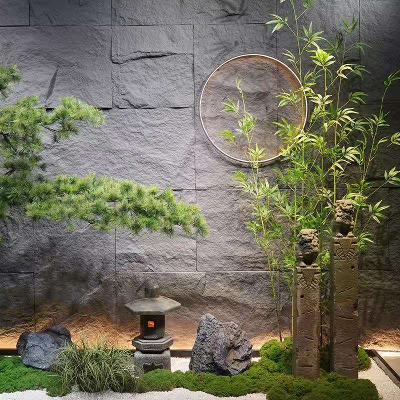 迎客松仿真树景观假树造景仿真植物新中式罗汉松室内装饰落地摆件