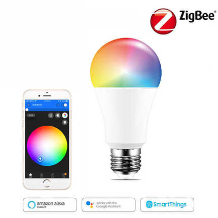 Zigbee 3.0智能球泡灯Alexa Google Hue SmartThings支持网关