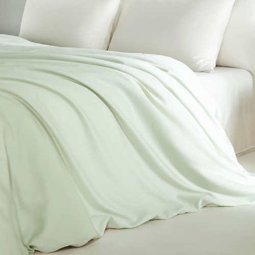 被套双拼品凉纯色简约被单被罩精兰进口 天单单人2m双人丝 感夏季