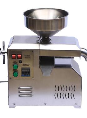 榨油机不锈钢型商用全自动花生菜小榨籽油压机多动能亚QVP麻芝籽