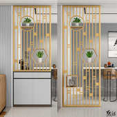 洗手台隔断屏风前台入户别墅架子洗漱台半墙格栅现代玄关镂空金属