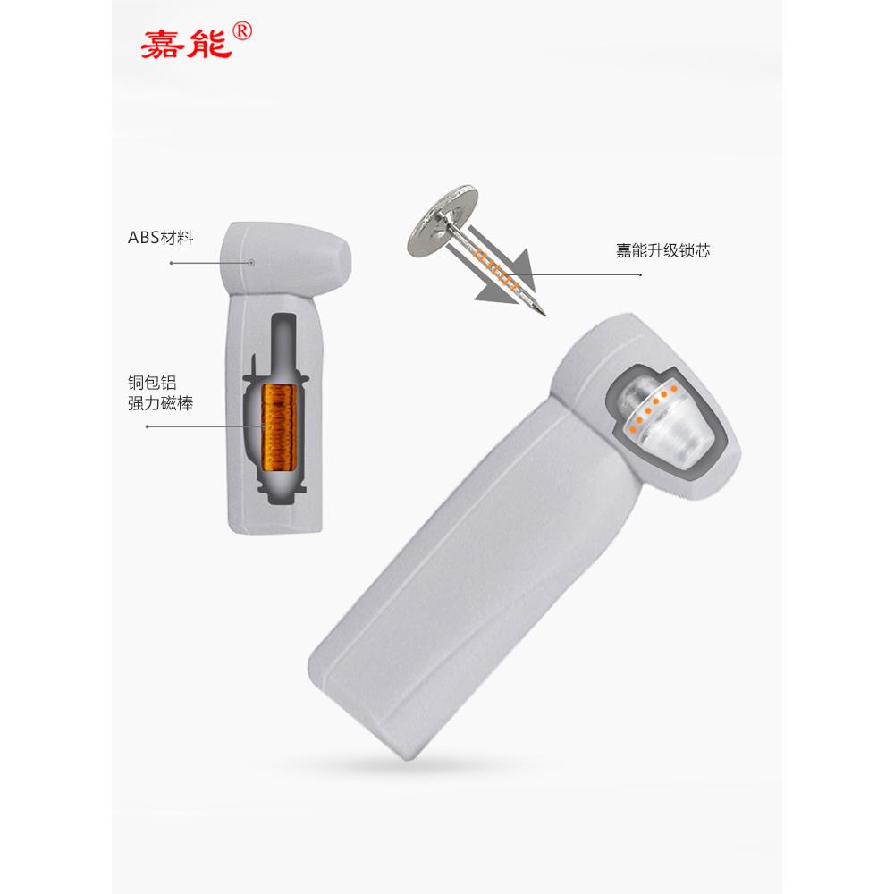 超市防扣嘉热声盗磁报警BAF门能服装店铺感应器配件铅卖笔榔头扣