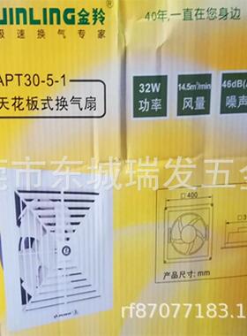 12寸金羚天花板非管道式换气扇排风扇/排气扇APT30-6-1