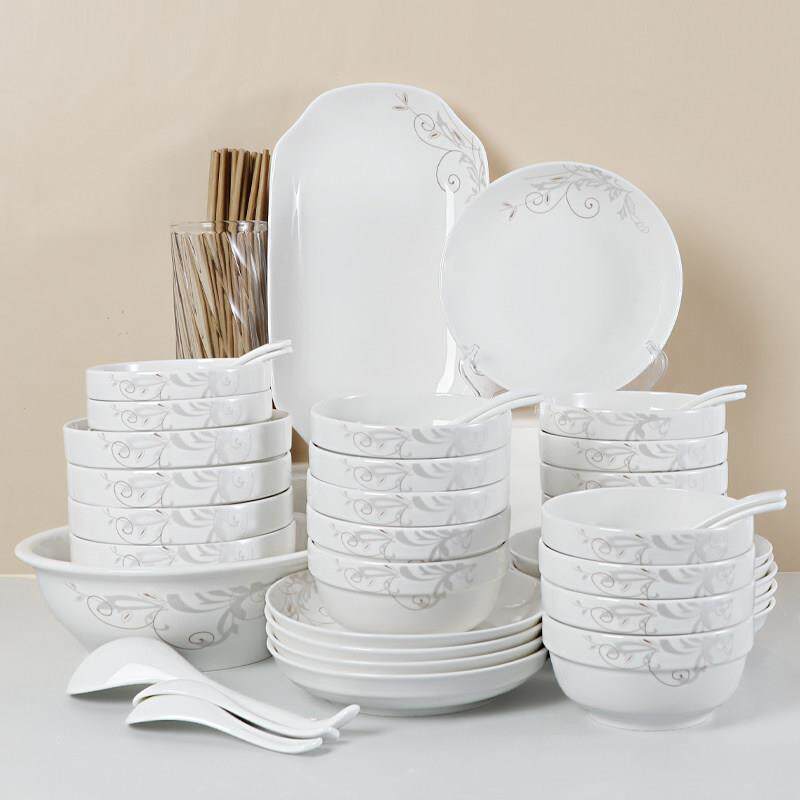 碗碟套装10人用 ins风陶瓷餐具简约2025新款盘子碗组合现代家用