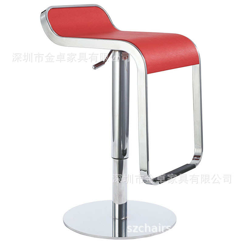 【BR-225B】现代简约酒吧椅电镀平底盘可升降旋转吧台椅多色可选