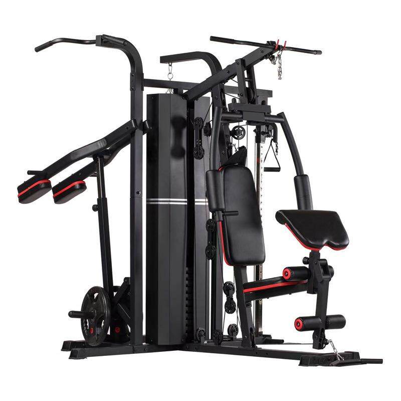 新款五人站力量综合训练器械商用器健身房五站位大型器材MS641S跨