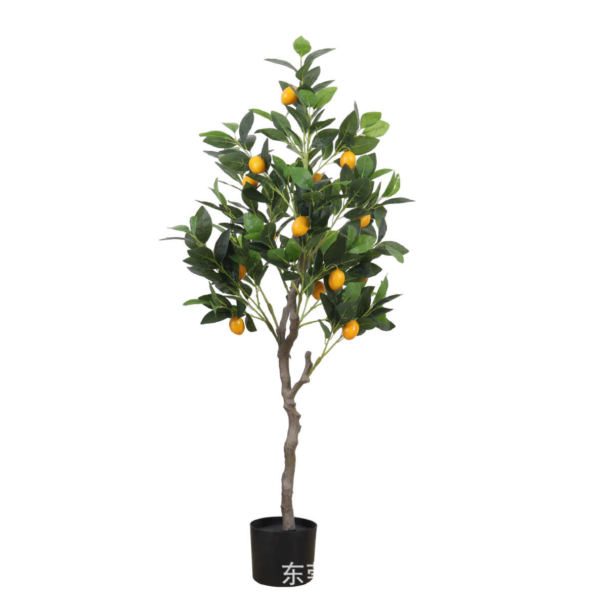 现货批发仿真柠檬树装饰客厅假绿植落地盆栽假树室内人造橘子树