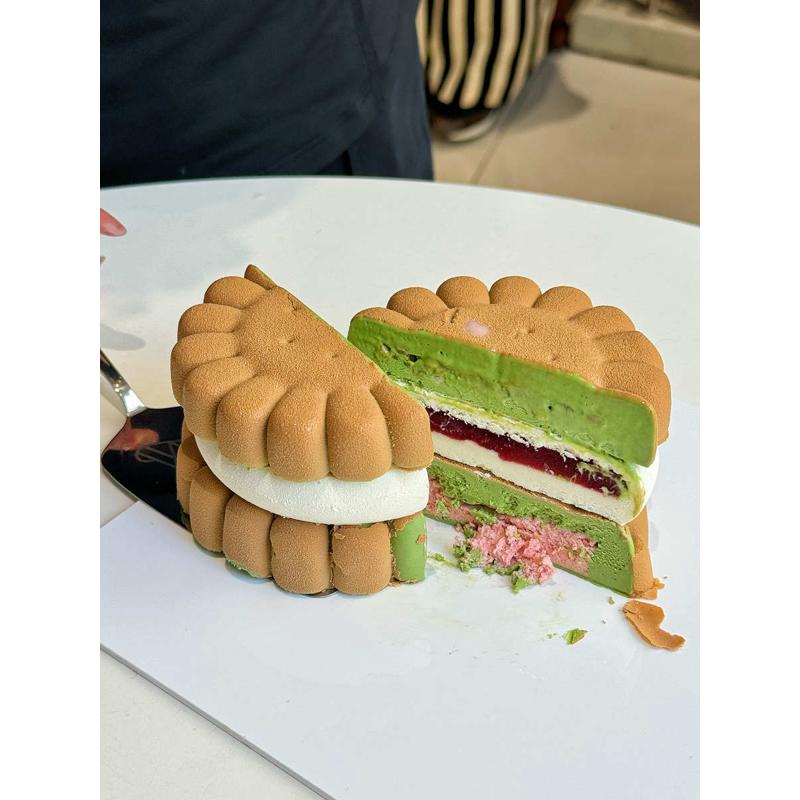 emoji 圆形饼干慕斯蛋糕硅胶模具法式西点巧克力夹心烘焙模