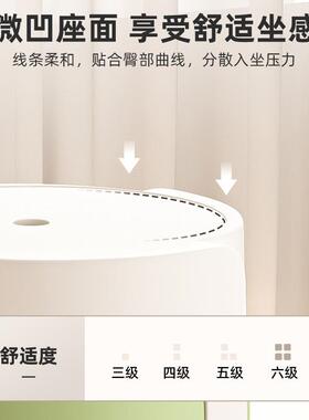 用凳子加厚塑料可叠旋放风餐桌板凳风车N719凳家简高圆凳胶凳子约