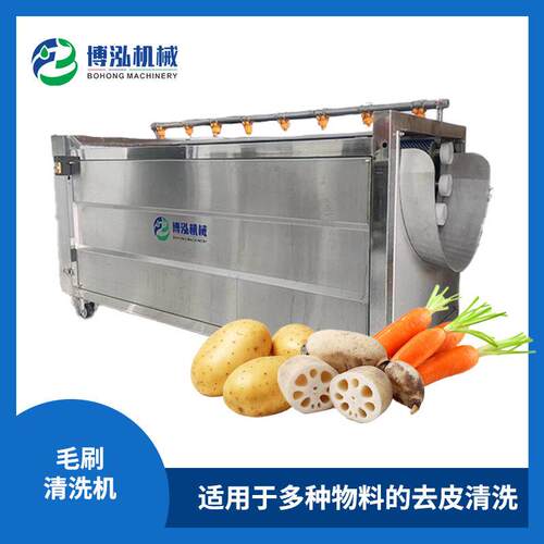 土豆去皮机芋头头层皮清洗机猪蹄清洗机毛辊清洗机毛刷清洗机