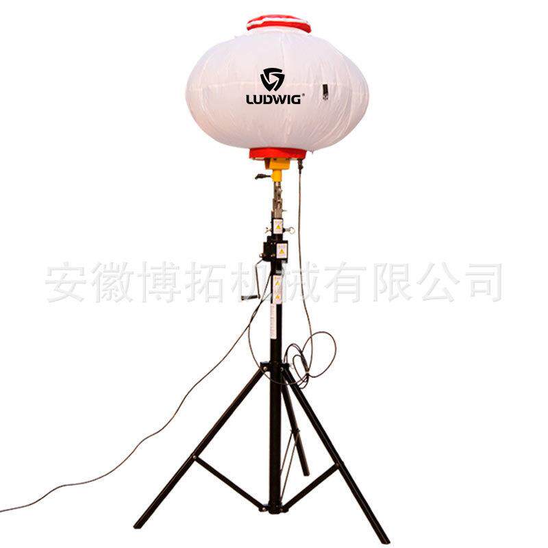 移动升降三角架手摇杆200WLED灯月球灯防炫目球形灯移动照明灯车