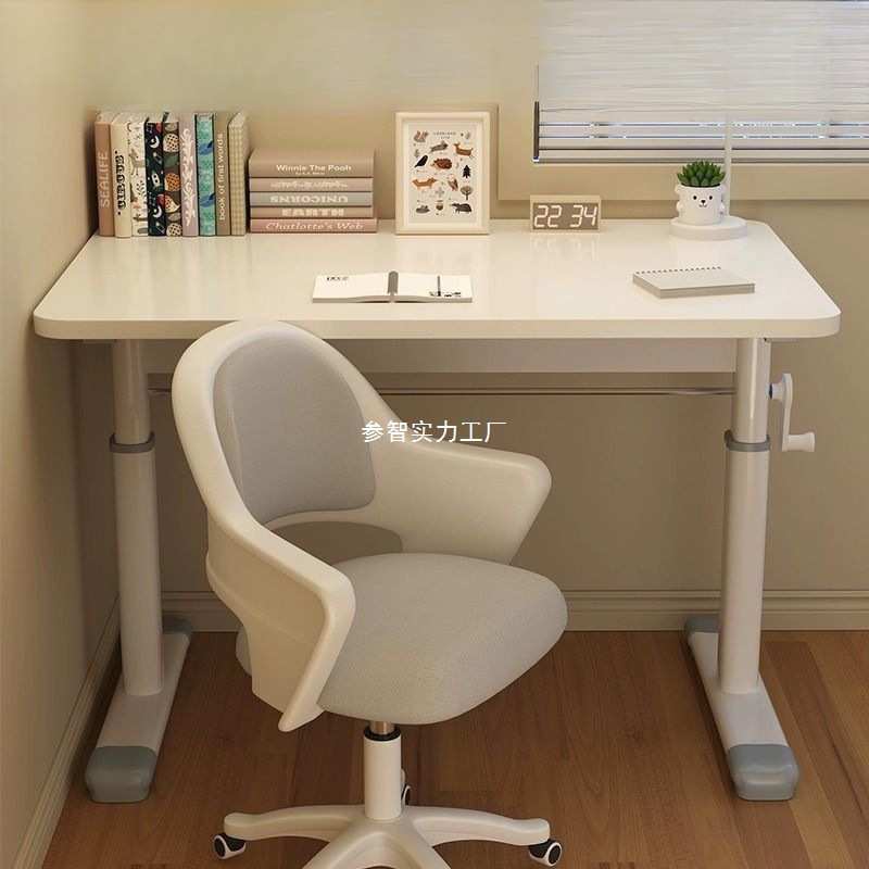 儿童书桌简约电竞电脑桌可升降学习桌家用课桌小学生写字作业桌子
