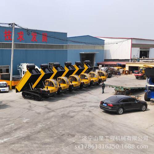 10吨车厢可升降式履带运输车工程橡胶履带底盘行走矿山料场转运车
