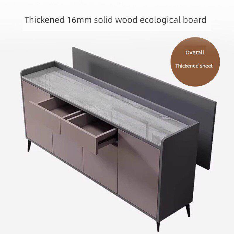 餐具柜壁挂式集成收纳柜客厅厨房茶柜收纳柜实木侧柜低柜家居柜