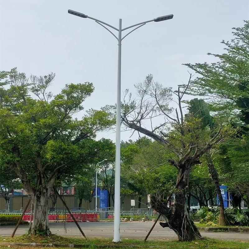 10米12米双臂路灯LED200瓦热镀锌路灯杆接电高低臂路灯定制