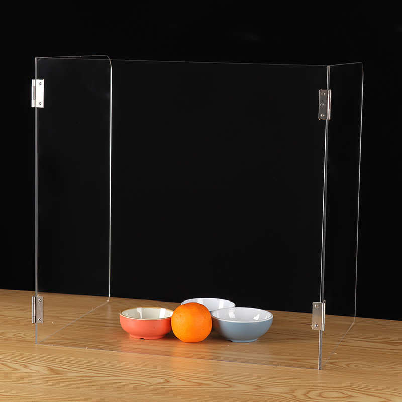 亚克力防飞沫挡板三面包围防飞沫 有机玻璃亚克力隔离板制作