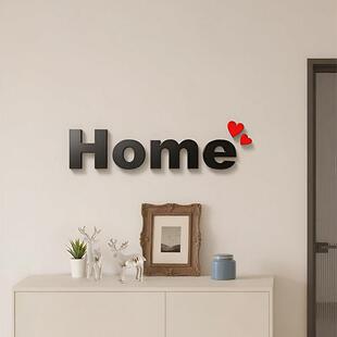 毛毡板照片墙DIY客厅沙发电视背景墙面装饰门home字母3d立体墙贴