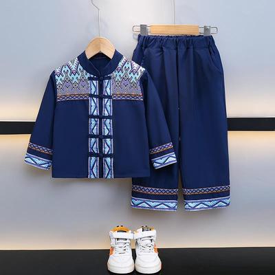 新款男女童少数民族服装月三56个演出广哈西壮族尼三族舞蹈服服饰