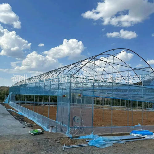 厂家温室农业暖棚 养殖拱形温室大棚 种植蔬菜薄膜温室单体大