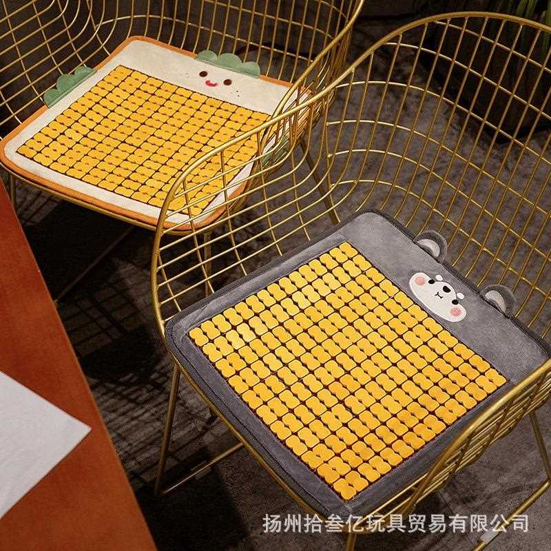 新款直销卡通夏季凉席坐垫透气办公室汽车座椅垫清凉屁股垫子冰竹