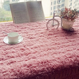 长毛绒飘窗垫阳台窗台垫飘窗毯卧室田园防滑地毯欧式沙发垫定订。