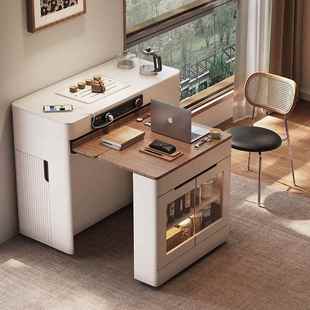 餐柜岛台餐桌一体家用可伸缩折叠移动小户型多功能吧导倒台饭桌