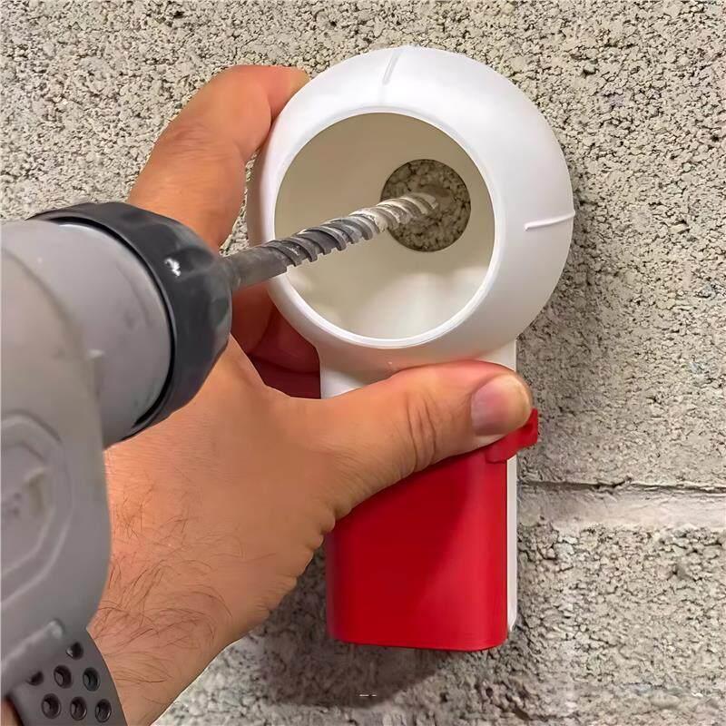 电钻打孔钻头除尘盒钻屑收集器及指向器钻孔灰尘集尘盒辅助工具