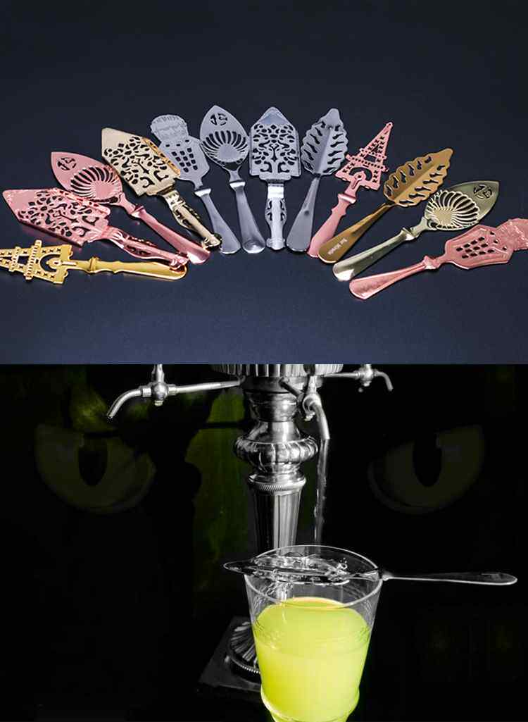 Фильтр для льда Бесплатная доставка из нержавеющей стали классический скелет абсента, ложки горько ложка из нержавеющей стали бар инструмент ложкой шумовкой ложкой ликер ложка ликер бесплатная доставка