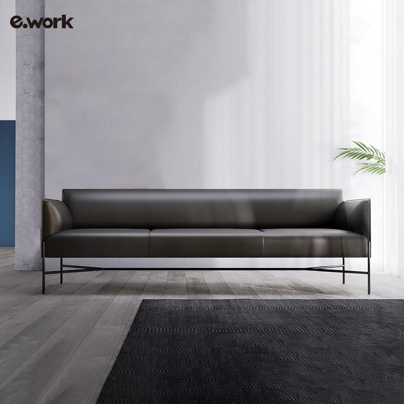 ework办公沙发会客办公室西皮沙发组合单人三人位简约办公家俱