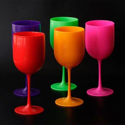 Reusable Champagne Flutes Glasses PP Plastic Wine Glasses Di