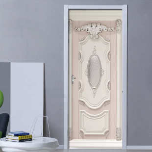 饰 卧室客厅现代装 浮雕石膏 墙贴 巨创货源PVC贴纸3D自粘门贴