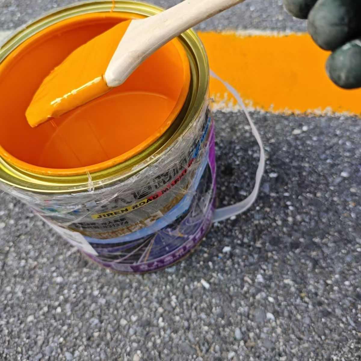 重庆马路划线车库划线 标线漆厂房标线地面划线