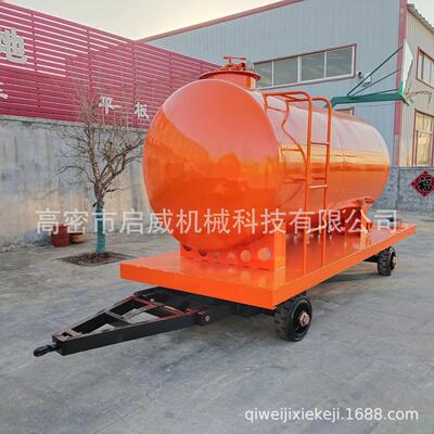 6吨油罐拖车运输车厂家大型不锈钢油罐车 牵引式运油车供应现货