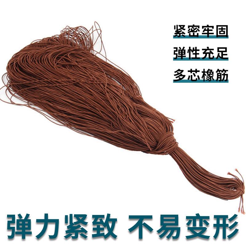 尚翼厂家销售 现货 1mm彩色细松紧带 串珠圆松紧绳 颜色多样