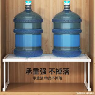 柜分层隔板收纳神衣柜子橱柜可整伸缩厨柜bf888内置物架衣橱隔断