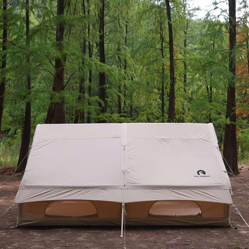 灰象充气帐篷全自动户外露营装备便携式折叠小屋加厚棉布精致野营