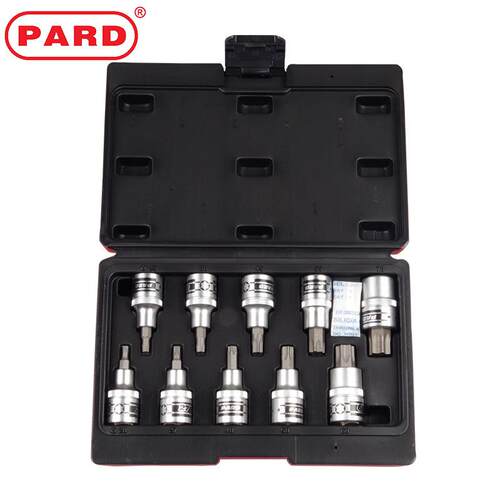 PARD六角具套筒套装转换头套筒组套旋扭力手榫方转扳换器8件套装8