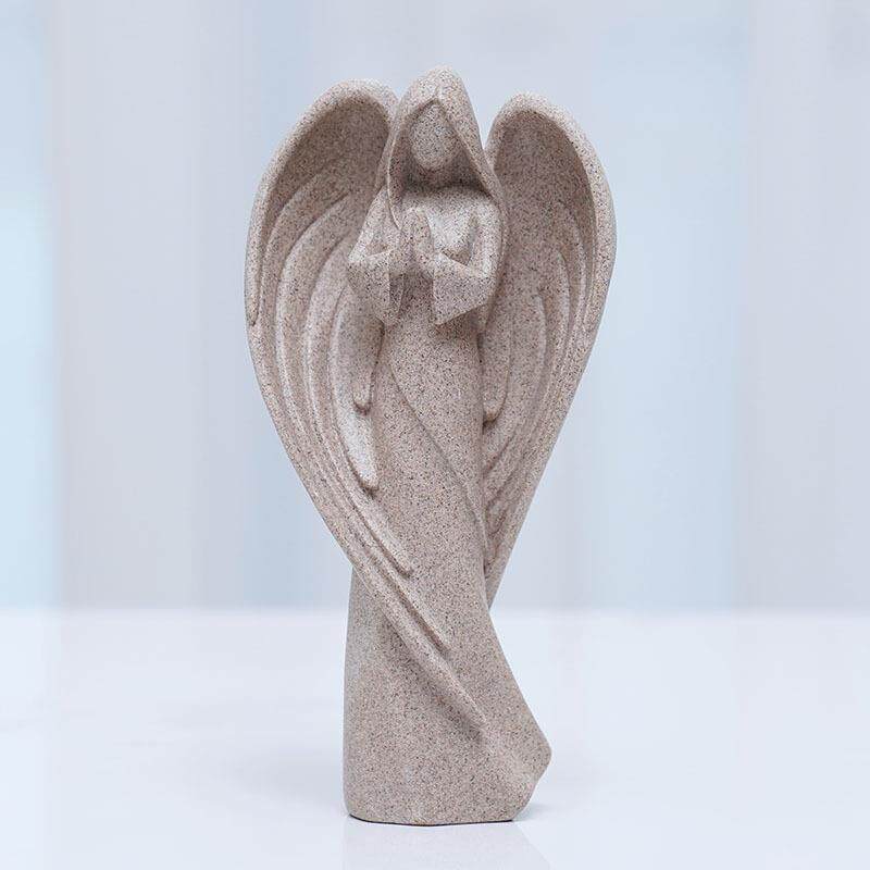 天使雕像树脂砂岩合十祈祷摆件手工艺术工艺品家居桌面装饰品